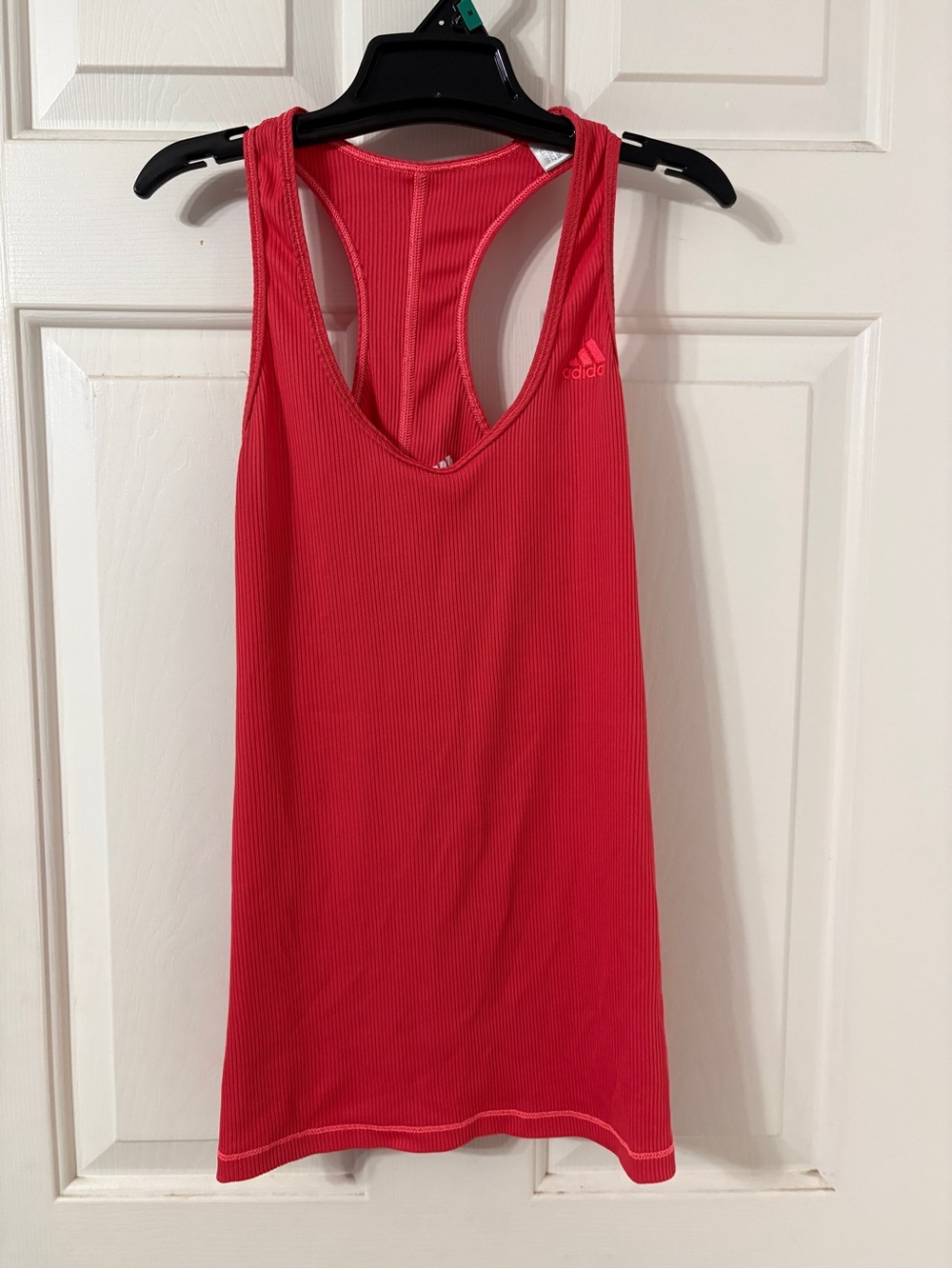 Adidas Coral Ribbed Racerback Tank Top